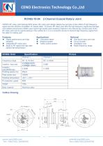 CENO 2 Channel Coaxial Rotary Joint RCN02-18-04-1
