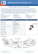 CENO Capsule Ethernet slip ring with RJ45 ACN22-14S-02EM-1