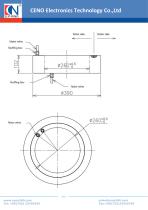 CENO Carbon brush slip ring with 260mm hole BHCN-C-260-02P2 - 2