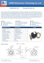 CENO Electrical slip ring with through bore 38mm ECN038-04P-12P1-1