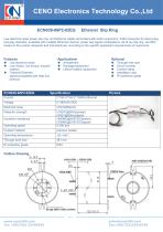 CENO Ethernet slip ring with 38mm hole ECN038-06P2-02EG-1