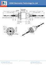 CENO Fiber optic rotary joint with 16 channel  FCN0231G-67A-16 - 2