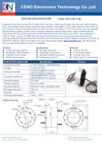 CENO Hollow shaft Ethernet swivel with 120mm hole ECN120-03P3-09S-01EM-1