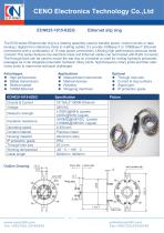 CENO Rotary joint with RJ45 connector for Ethernet channel ECN025-1815-02EG - 1