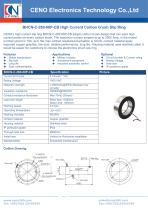 CENO Slim through bore slip ring with carbon brush BHCN-C-260-08P-CB-1