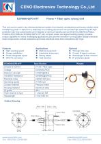 CENO Solid slip ring with fiber optic channel ECN000-02P3-01F-1