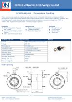 CENO Thermocouple signal slip ring with hole 50mm ECN050-04P-01S-1