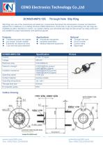 CENO Through bore slip ring with 25.4mm hole ECN025-06P2-12S-1