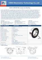 Large through hole slip ring with carbon brush ECN-C-280-08P-08S-1