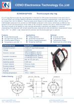 Through bore collector with K type thermocouple signal ECN038-02P-02S-1