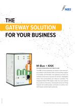 Standard gateway with integrated KNX + M-Bus protocol hardware adapters-1