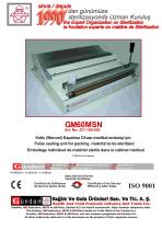 GM60MSN / Pulse sealing unit for packing material to be sterilized