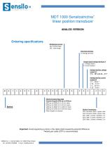 MDT 1000 Sensilostrictive® linear position transducer - 6