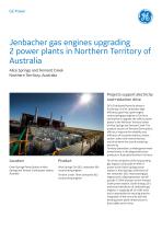 Jenbacher gas engines upgrading 2 power plants in Northern of Australia-1