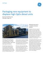 Packaging new equipment to displace high OpEx diesel units - 1