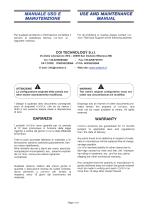 Maintenance and instruction manual - 5