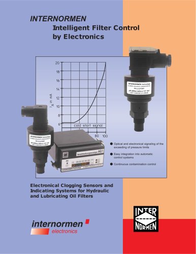 Electronical Clogging Sensor / Intelligent Filter Control by Electronics