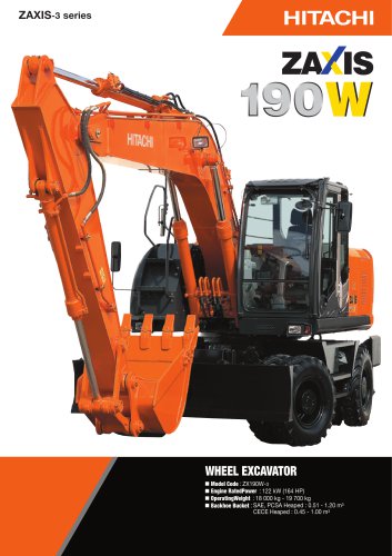 ZX190W-3 - HITACHI Construction Machinery - PDF Catalogs 