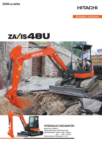 ZX48U-5A - HITACHI Construction Machinery - PDF Catalogs 