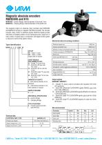 Magnetic absolute encoders MARC605 and 615 - 1