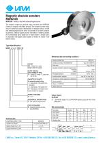 Magnetic absolute encoders MARC645 - 1