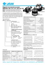 Magnetic incremental encoders MIRC300, 305, 310, 315, 320 and 325-1