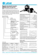 Magnetic incremental encoders MIRC600, 605, 610 and 615