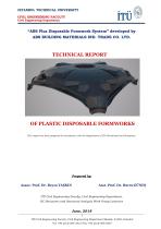 TECHNICAL REPORT OF PLASTIC DISPOSABLE FORMWORKS