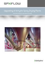 Upgrading of Anhydro Spray Drying Plants FOR EXTRA CAPACITY AND ENERGY SAVINGS - 1