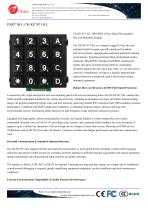 Waterproof 16 keys dye casting panel mount keypad 
