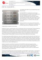 Waterproof 16 keys stainless steel panel mount keypad-1