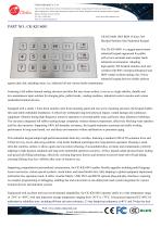 Waterproof 18 keys customized stainless steel panel mount keypad-1