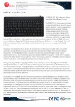 Waterproof Antibacterial silicone rubber keyboard-1