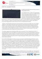 Waterproof Antibacterial silicone rubber keyboard-1