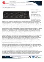 Waterproof Antibacterial silicone rubber keyboard -1