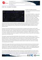 Waterproof Antibacterial silicone rubber keyboard with integrated joystick mouse and backlight-1