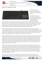 Waterproof Antibacterial silicone rubber keyboard with integrated touchpad mouse-1