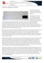 Waterproof Antibacterial silicone rubber keyboard with integrated touchpad mouse -1