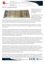 Waterproof Stainless steel panel mount keyboard with integrated 38.0mm trackball mouse-1