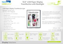 10.0'' LCM Paper Display, Transflective with Backlight (P1022) - Datasheet (EN)-1