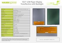 10.0'' LCM Paper Display, Transflective with Backlight (P1022) - Datasheet (EN)-2