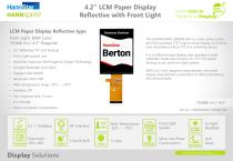 4.2'' LCM Paper Display, Reflective with Front Light (G0403D) - Datasheet (EN)-1