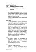 Tender specification text ST602S-1