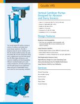 Goulds VRS Vertical Rubber-Lined Cantilever Pump Designed for Abrasive and Slurry Services - 2