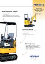 mini excavator PC16R-3 - 3