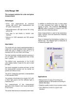 Technical Description ColorRanger 580-2