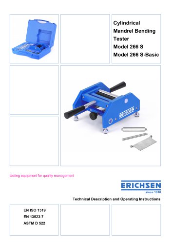 Technical Description Model 266 S / 266 S-Basic
