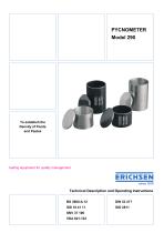 Paint pycnometer - Model 290 - ERICHSEN GmbH & Co. KG - stainless steel ...