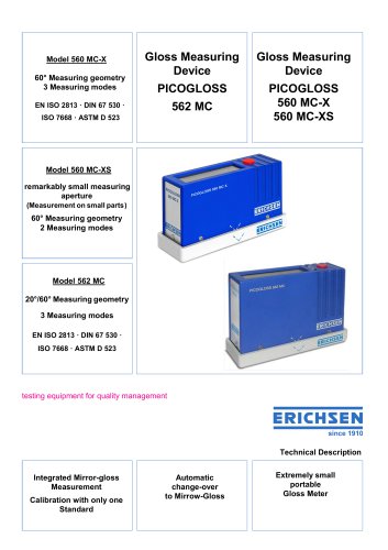 Technical Description Model 560 / 562