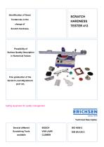 Technical Description SCRATCH HARDNESS TESTER 413-1